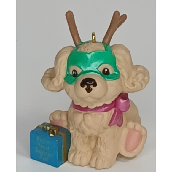 1994 Hallmark Ornament SECRET SANTA puppy - Picture 4 of 10